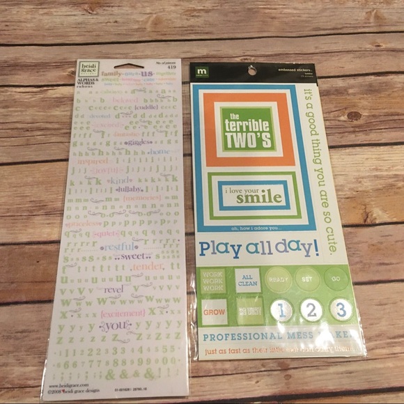 🎈6 Packs of Stickers, Rub-Ons, Chipboard Stickers - Picture 4 of 6